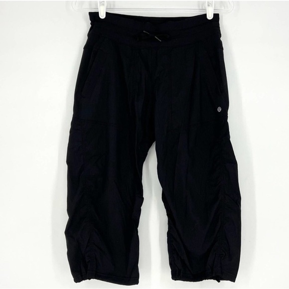 Lululemon Athletica Studio Pant Cropped Black 6 - Picture 1 of 4